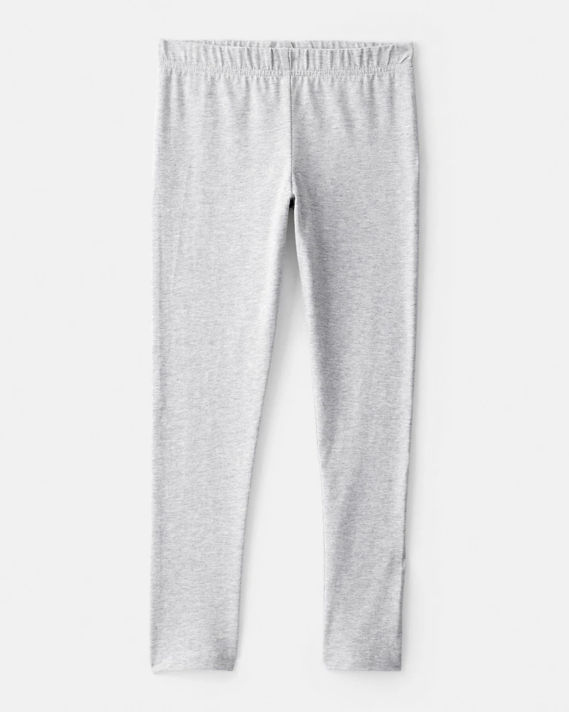 Girls Cotton Stretch Leggings