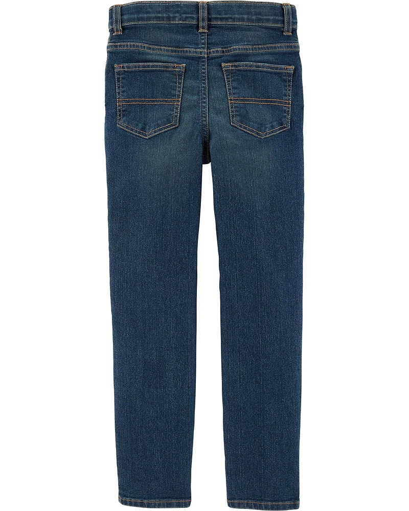 Kid Dark Wash Straight-Leg Jeans