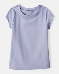 Girls Short-Sleeve Peplum Set - Blue
