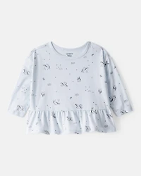 Baby Girl 2-Piece Unicorn Top & Printed Leggings Set - Blue