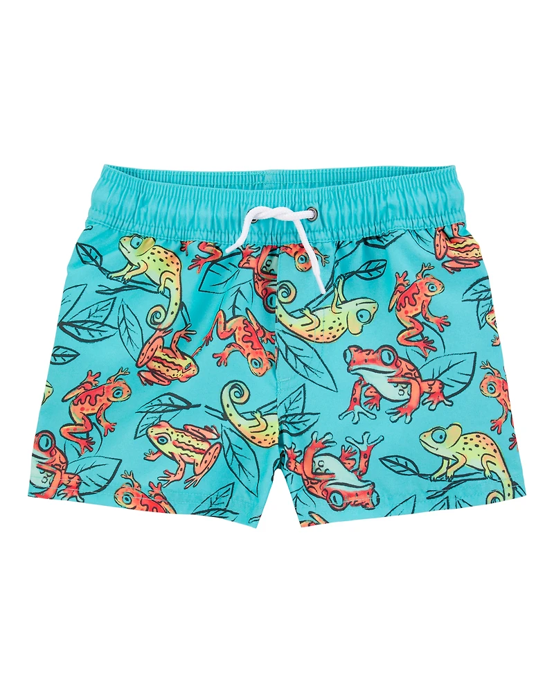 Toddler Boy Iguana Swim Trunks