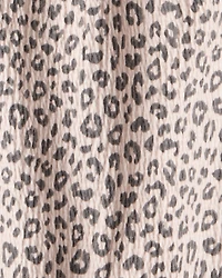 Baby Girl 2-Piece Leopard Print Long-Sleeve Dress Set - Grey/Brown
