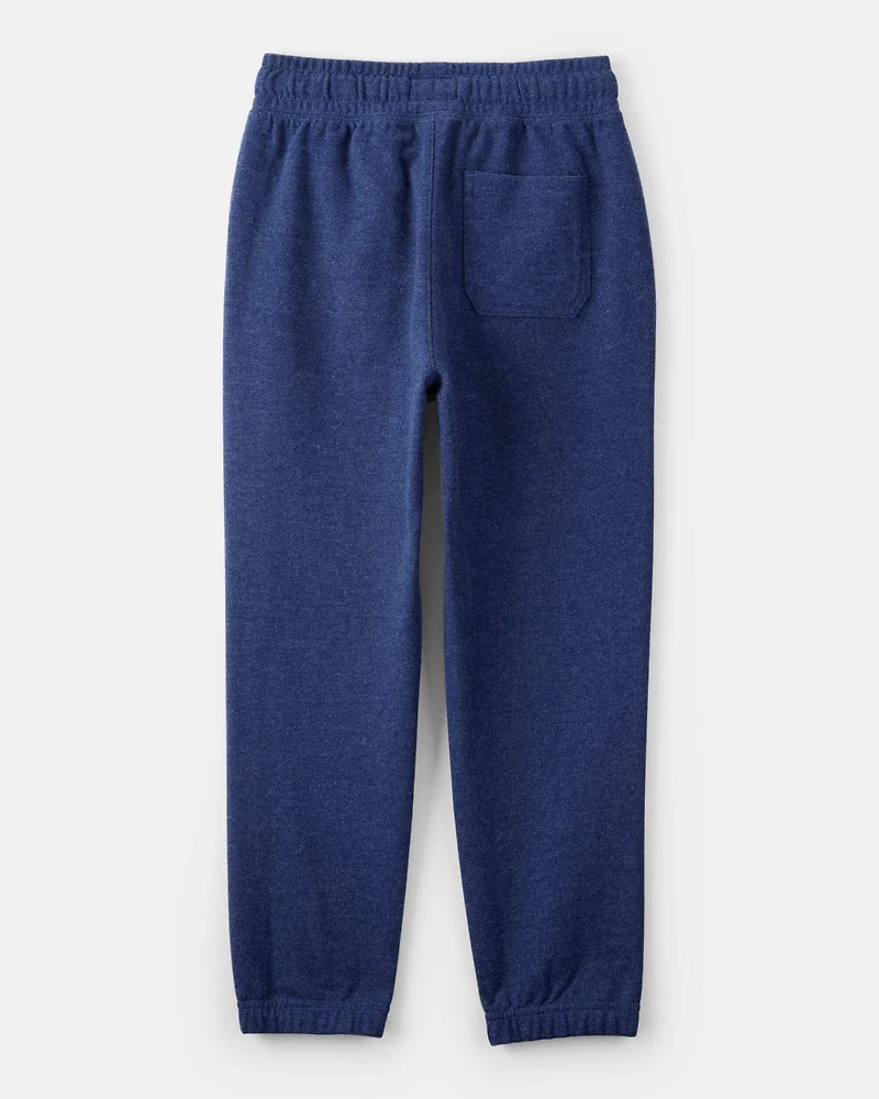 Boys Cotton Joggers - Navy