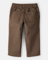 Toddler Boy Tapered Washed Jeans - Brown