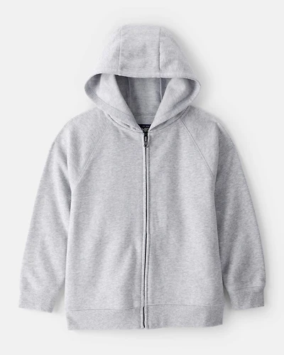 Boys Zip-Up Hoodie - Grey