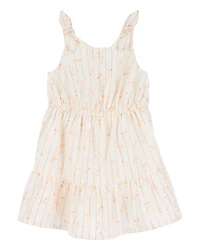 Toddler Floral Tiered Dress - Ivory