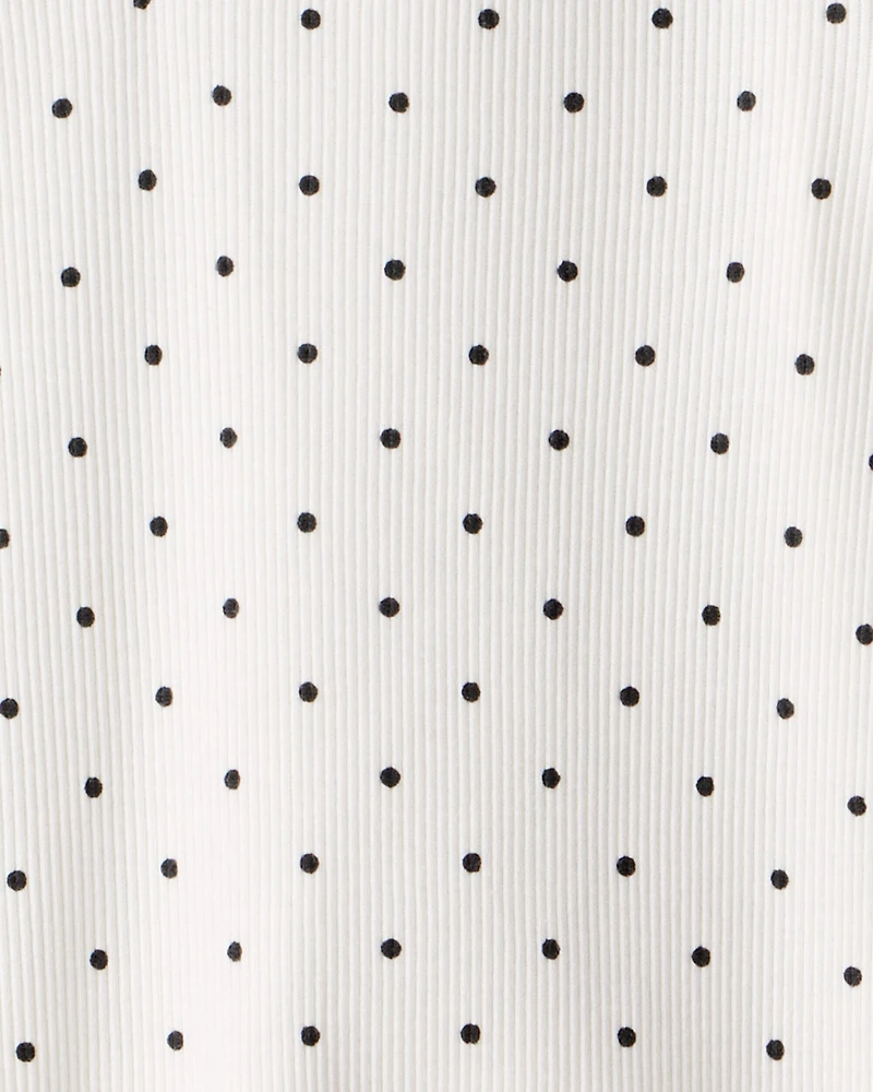 Toddler Girl 2-Pack Bow Print Cotton Long-Sleeve Tops - Grey/White