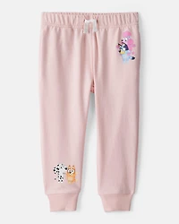 Baby Girl 2-Piece Bluey French Terry Pullover & Joggers Set - Pink