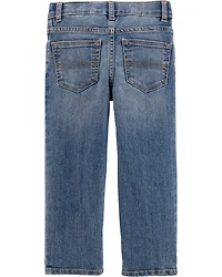 Baby Faded Wash Straight-Leg Jeans