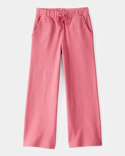 Kid French Terry Drawstring Pants - Pink