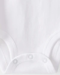 Baby 10-Pack Sleeveless Cotton Bodysuits - White