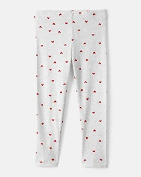 Toddler Girl Valentine's Day Heart Long-Sleeve Tee & Pant Set - Red
