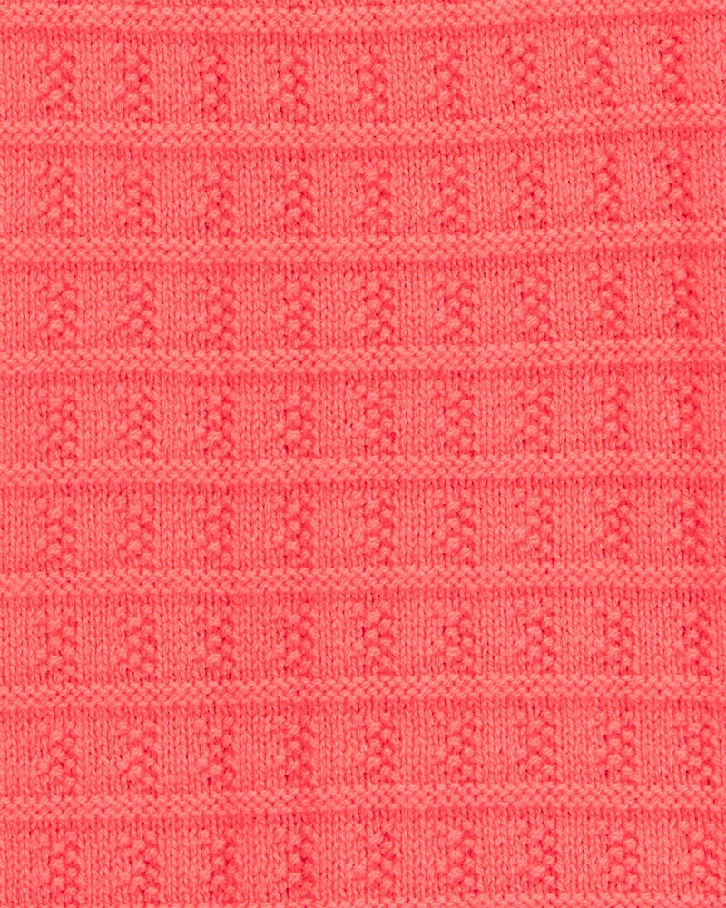 Kid Sweater Knit Tank Top - Orange