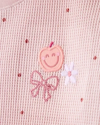 Toddler Girl Polka Dot Short-Sleeve Top - Pink