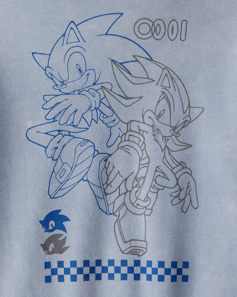 Boys Sonic the Hedgehog™ Long-Sleeve Pullover Hoodie - Blue