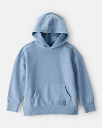 Boys Cotton Long-Sleeve Hoodie - Blue