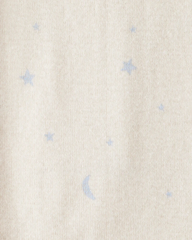 Baby Boy 4-Pack Dragon Star Print Cotton Long-Sleeve Multipack Bodysuits - Blue/White/Green