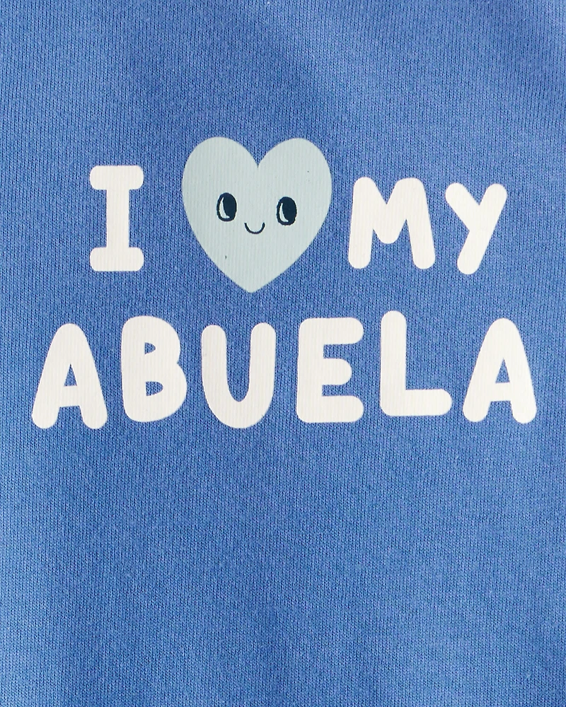 Baby Boy Abuela Long-Sleeve Graphic Bodysuit - Blue