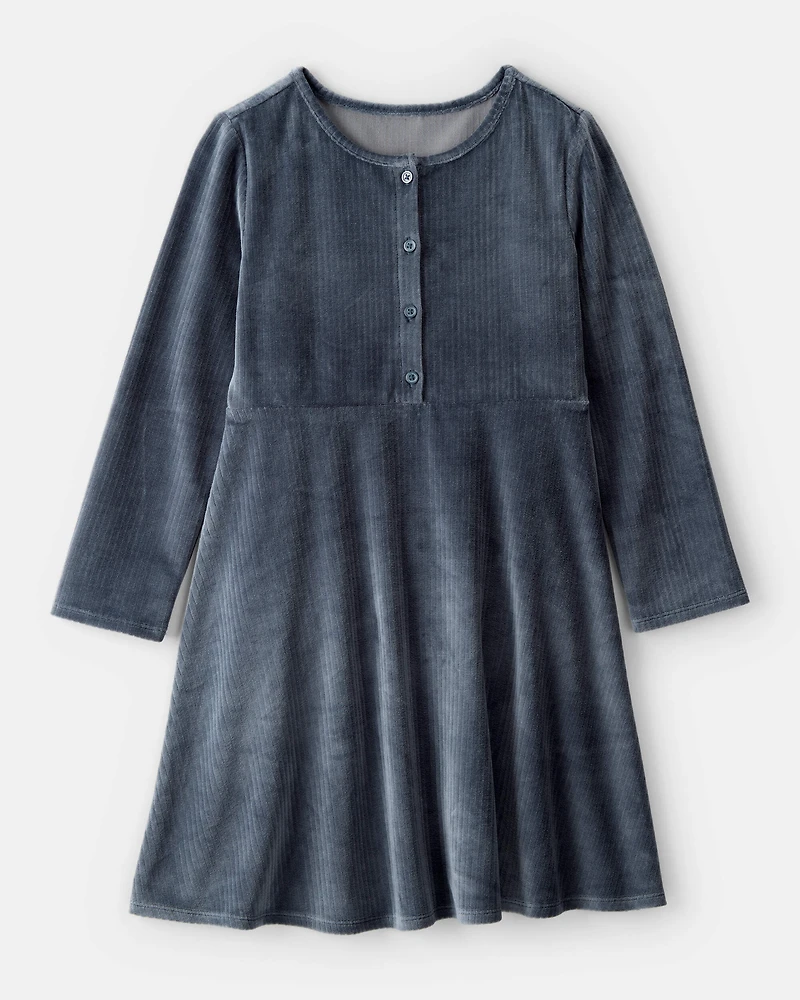 Girls Cozy Rib Dress
