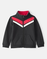 Toddler Boy Zip-Up Jacket - Black