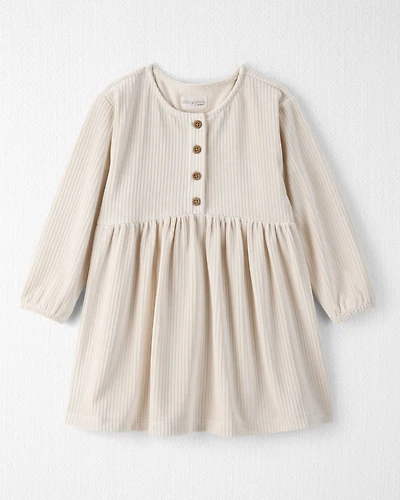 Toddler Girl Recycled Velour Dress