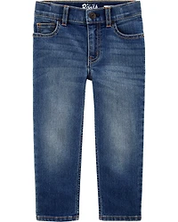 Baby Dark Blue Wash Straight-Leg Jeans
