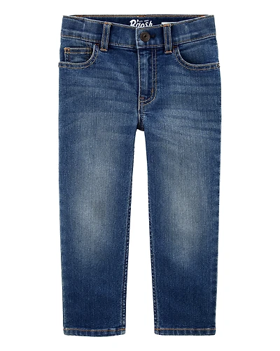 Baby Dark Blue Wash Straight-Leg Jeans