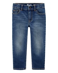 Baby Dark Blue Wash Straight-Leg Jeans