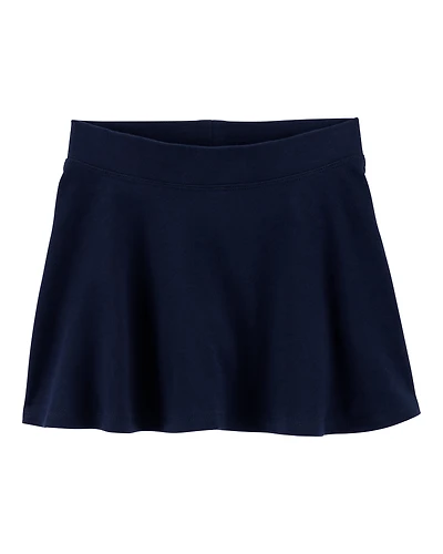 Toddler Ponte Knit Uniform Skort - Navy