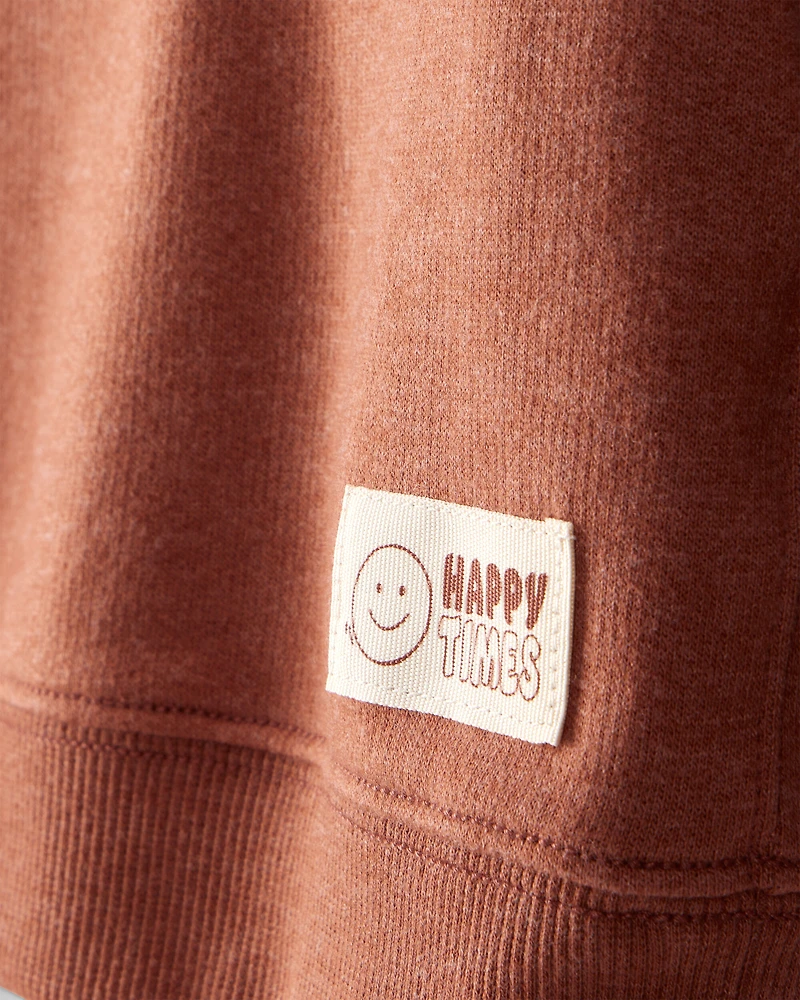 Toddler Boy 2-Piece Hooded Tee & Pant Set - Rust