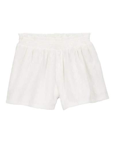Kid Pull-On Smocked Shorts