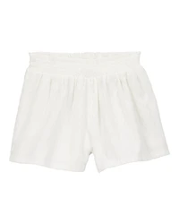 Kid Pull-On Smocked Shorts