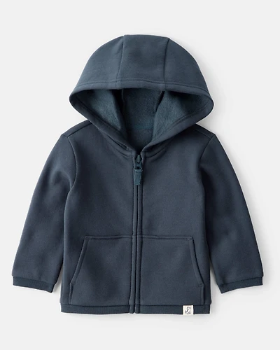 Baby Boy Long-Sleeve Zip-Up Jacket - Navy