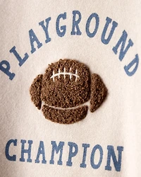 Baby Boy DayDream Fleece Football Long-Sleeve Tee & Pant Set