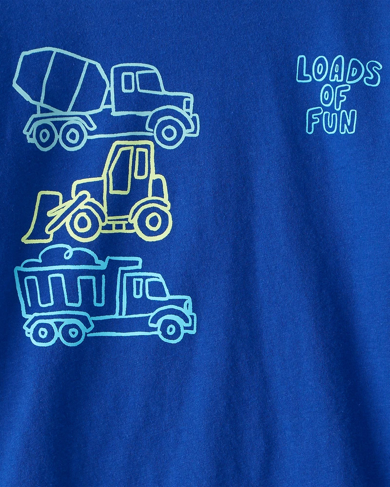 Toddler Boy Dumptruck Long-Sleeve Graphic Tee - Blue