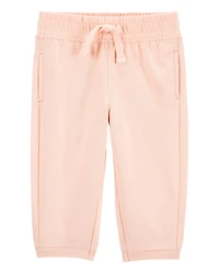 Baby 2-Piece French Terry Pullover & Pant Set - Pink