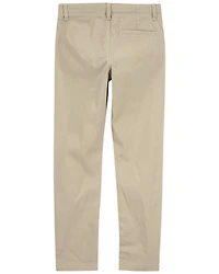 Kid Slim Tapered Chino Pants - Khaki