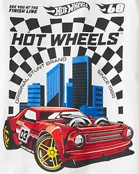 Boys 2-Piece Hot Wheels Outfit Set - White/Black