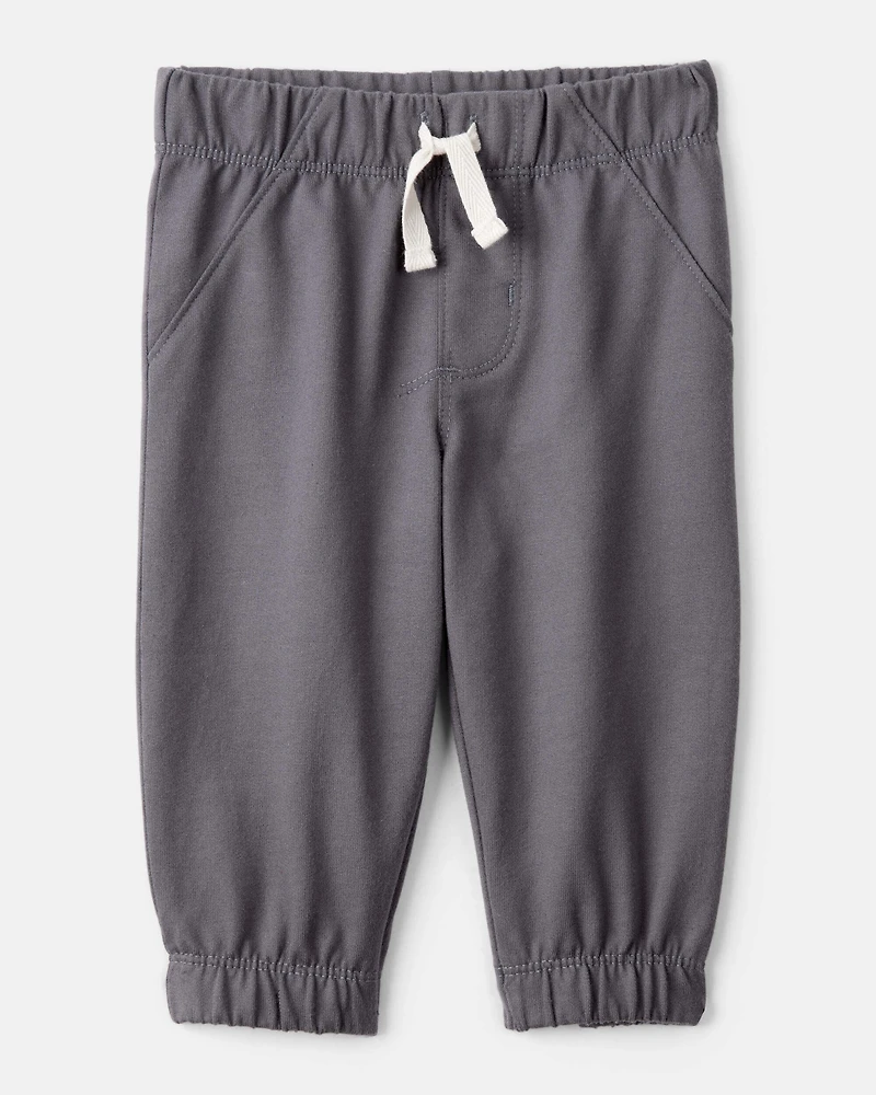 Baby Boy 2-Piece Striped Bodysuit & Pant Set - Grey