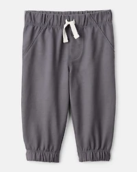 Baby Boy 2-Piece Striped Bodysuit & Pant Set - Grey