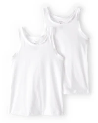Kid 2-Pack Cotton Cami Tanks
