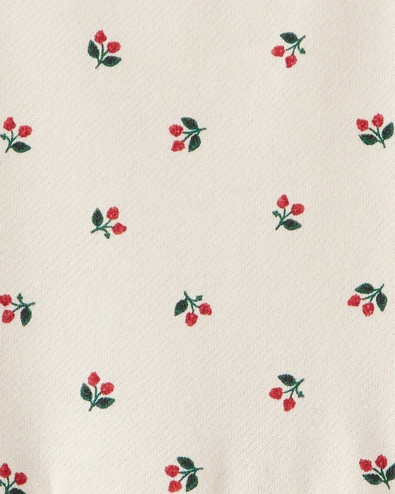 Toddler Girl DayDream Fleece Holly Knit Dress - Cream