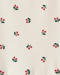 Toddler Girl DayDream Fleece Holly Knit Dress - Cream