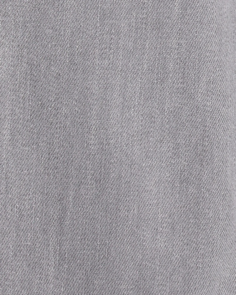 Toddler Boy Tapered Washed Jeans - Grey