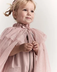 Toddler Girl Confetti Dress Up Cape - Light Pink
