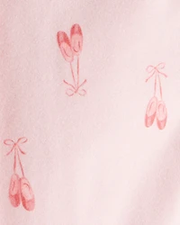 Baby Girl Cotton Ballerina Stretch Leggings - Pink