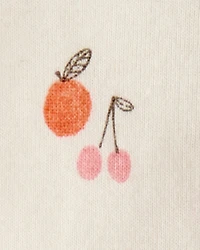 Toddler Fruit Print Organic Cotton 2-Piece Pajamas