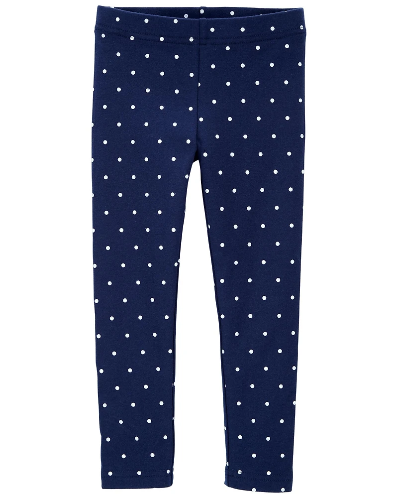 Baby Polka Dot Cotton Stretch Leggings