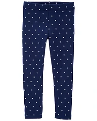 Baby Polka Dot Cotton Stretch Leggings