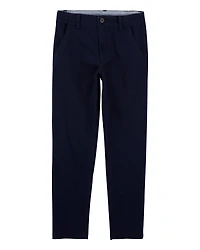Kid Slim Tapered Chino Pants - Navy